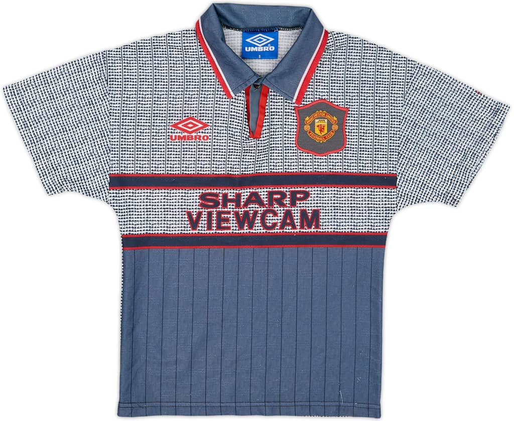 1995-96 Manchester United Away Shirt - 8/10 - (S.Boys)
