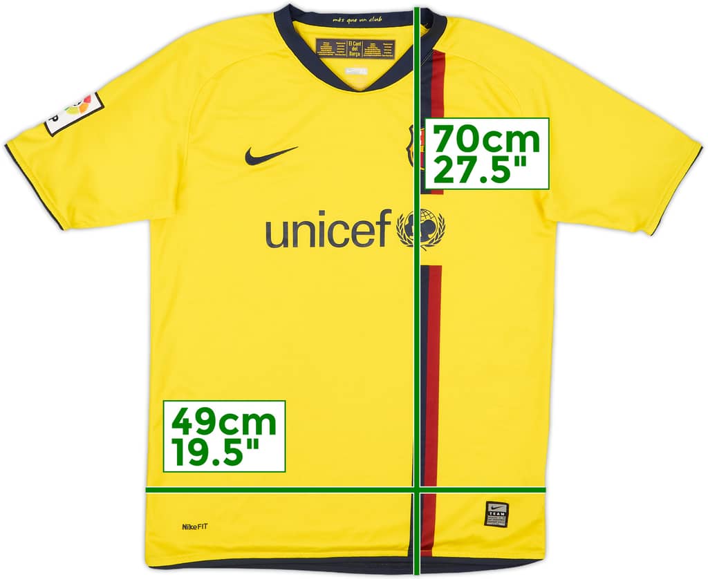 2008-10 Barcelona Away Shirt - 8/10 - (XL.Boys)