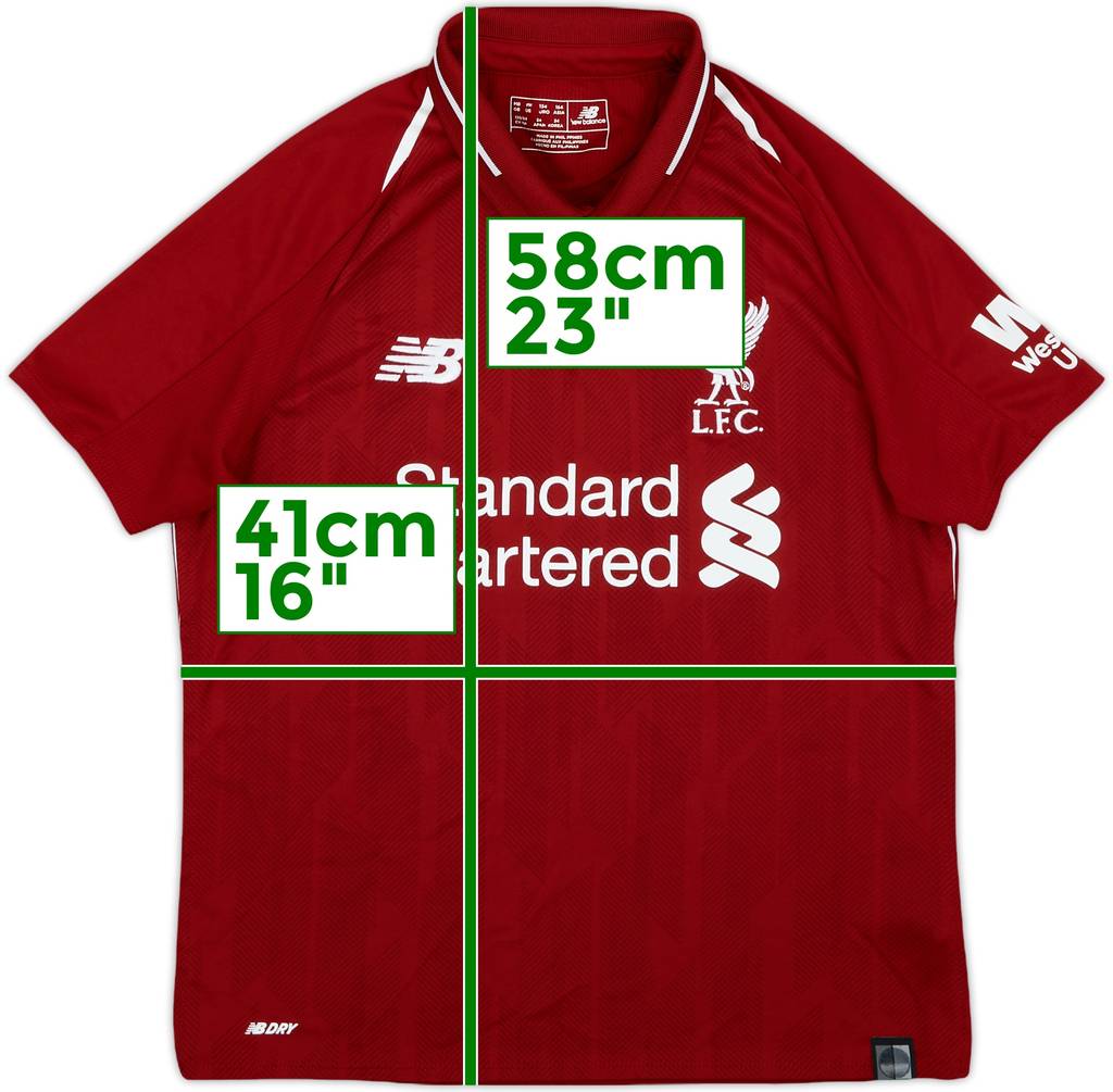 2018-19 Liverpool Home Shirt - 8/10 - (M.Boys)