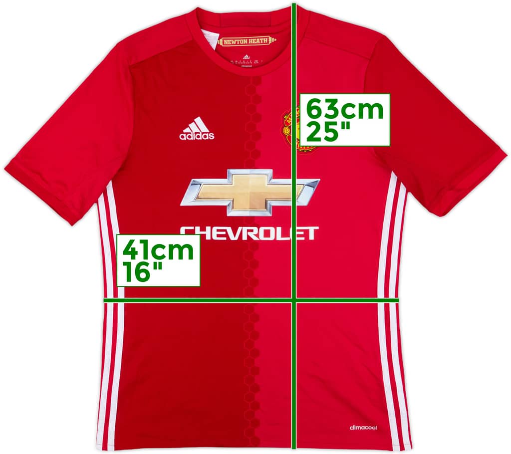 2016-17 Manchester United Home Shirt - 5/10 - (XL.Boys)