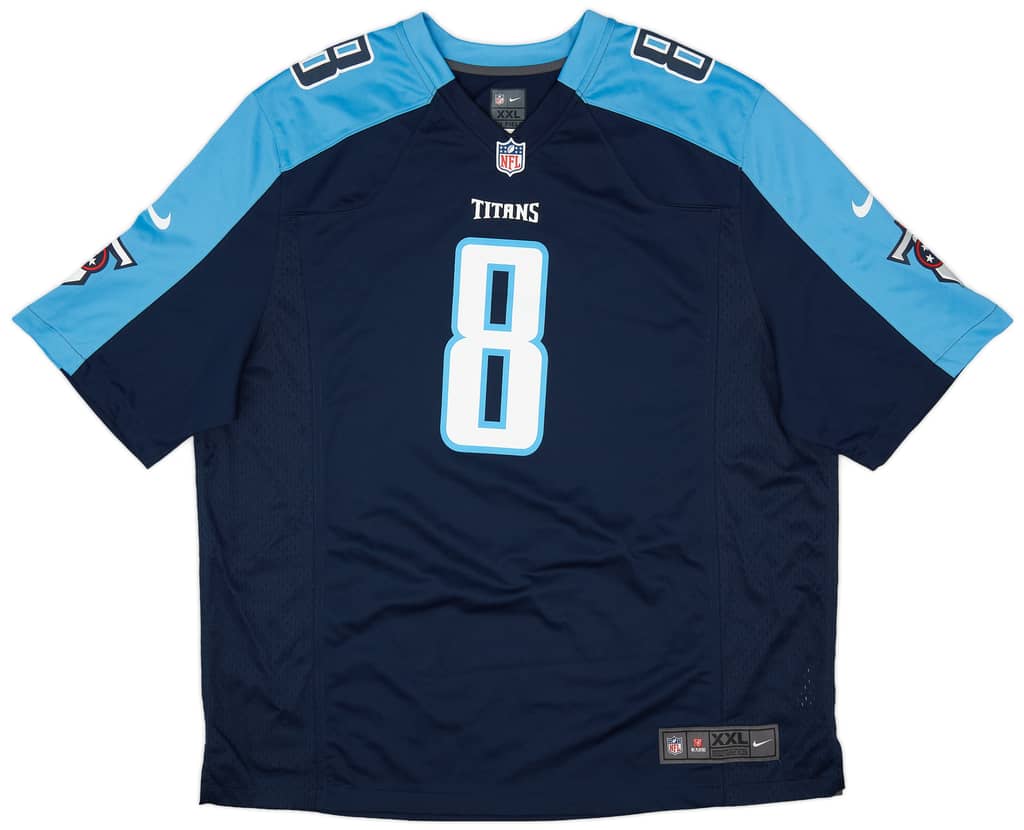 2015-17 Tennessee Titans Mariota #8 Nike Game Home Jersey (Excellent) XXL