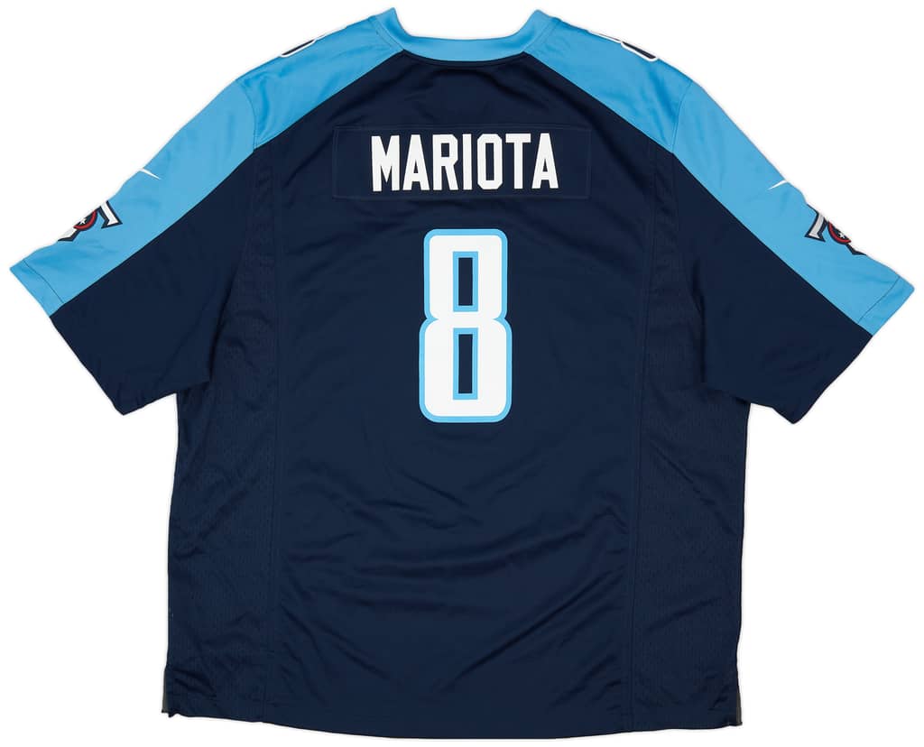 2015-17 Tennessee Titans Mariota #8 Nike Game Home Jersey (Excellent) XXL