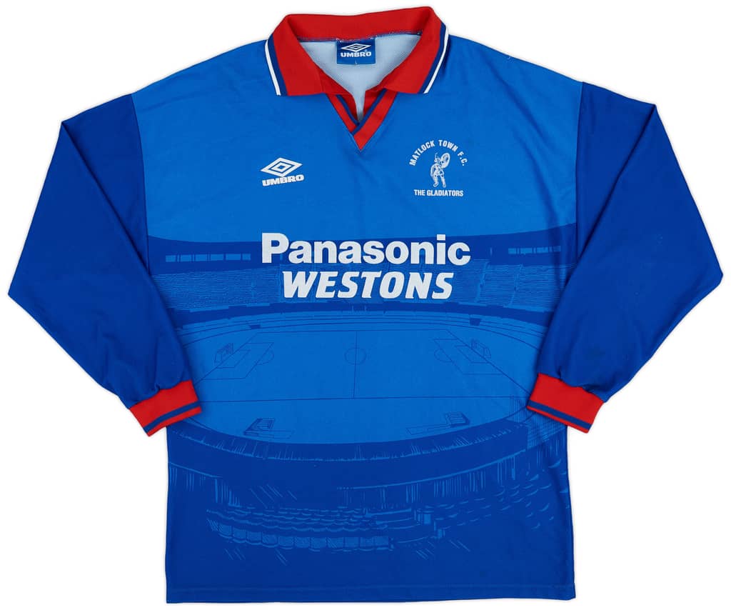 1997-98 Matlock Town Home L/S Shirt - 9/10 - (L)