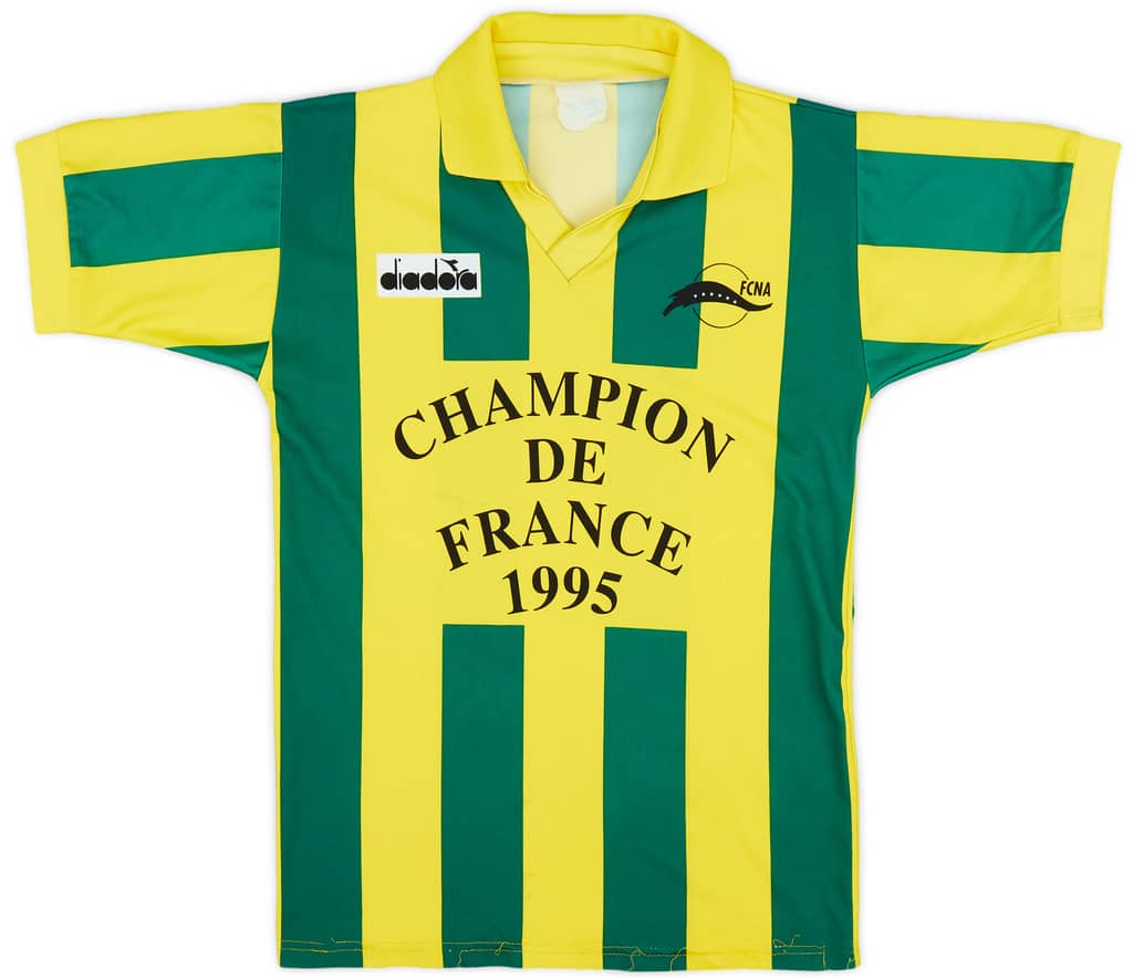 1994-95 Nantes "Champion De France 1995" Home Shirt - 7/10 - (L.Boys)