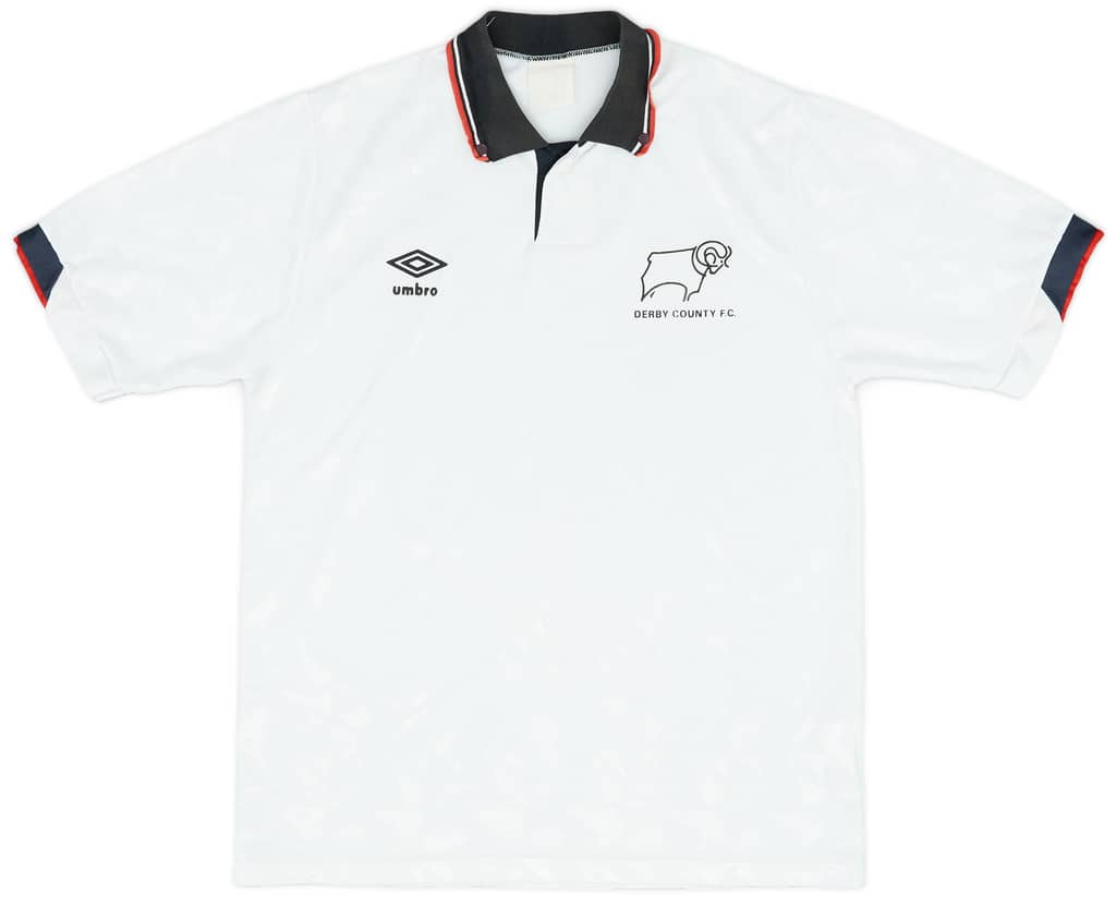 1989-91 Derby County Home Shirt - 8/10 - (L)