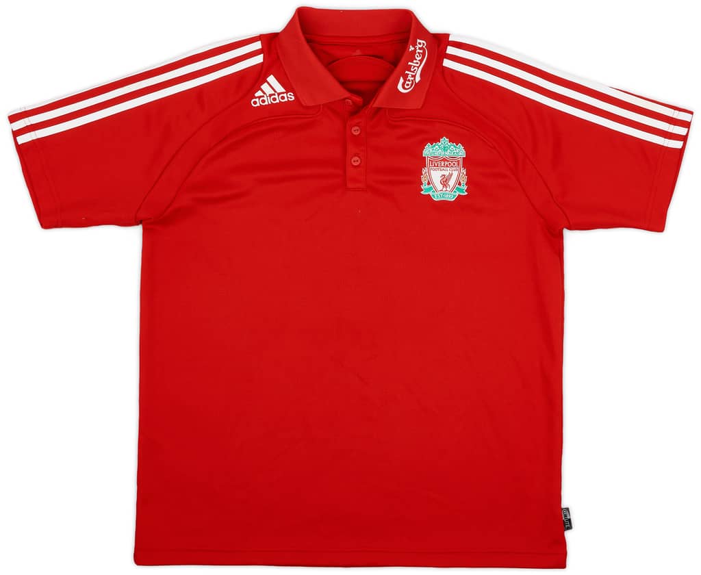 2008-09 Liverpool adidas Polo Shirt - 8/10 - (L)
