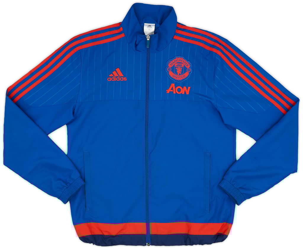 2015-16 Manchester United adidas Track Jacket - 6/10 - (S)
