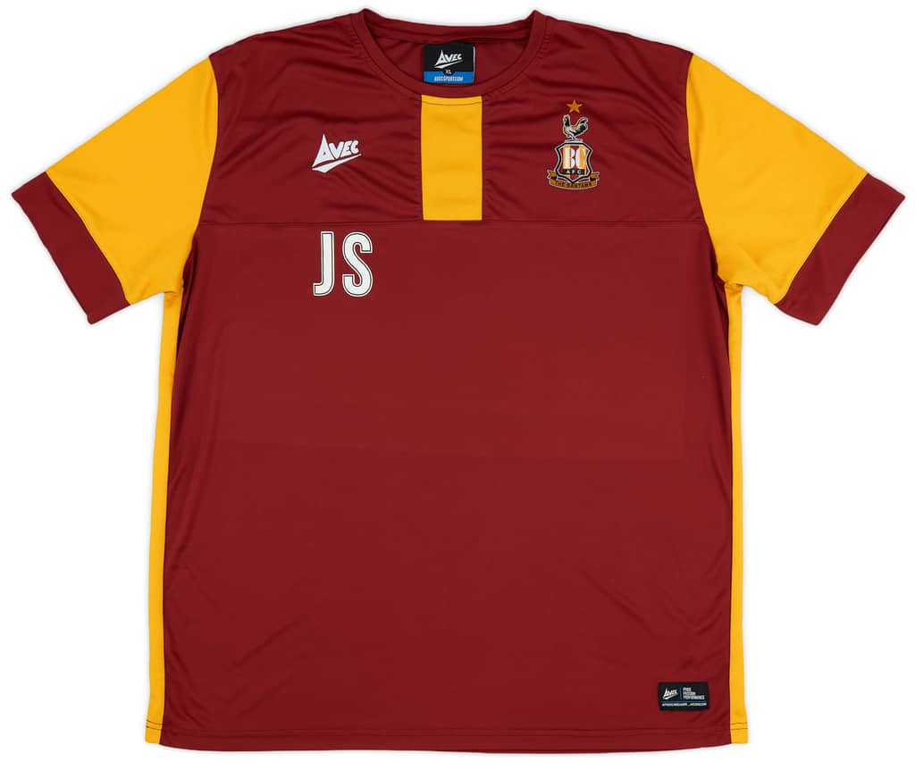 2016-17 Bradford Staff Issue Avec Training Shirt 'JS' 9/10 - (XL)