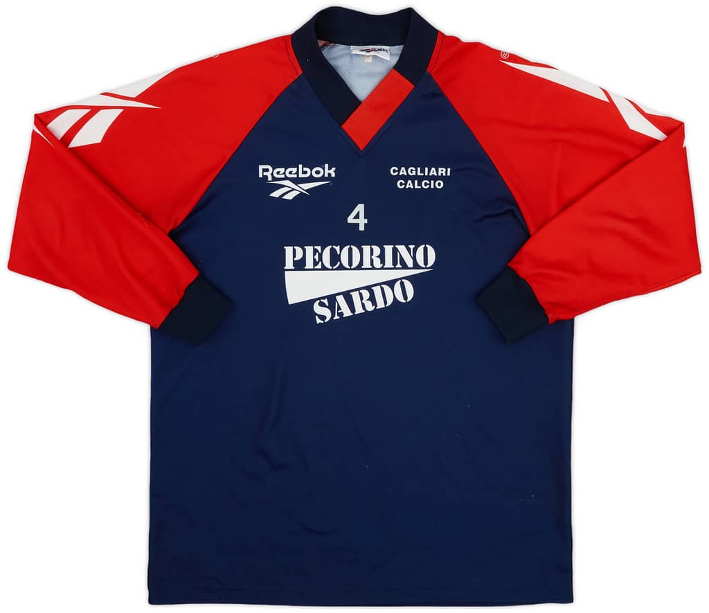 1996-98 Cagliari Player Issue Training L/S Shirt #4 - 8/10 - (M)