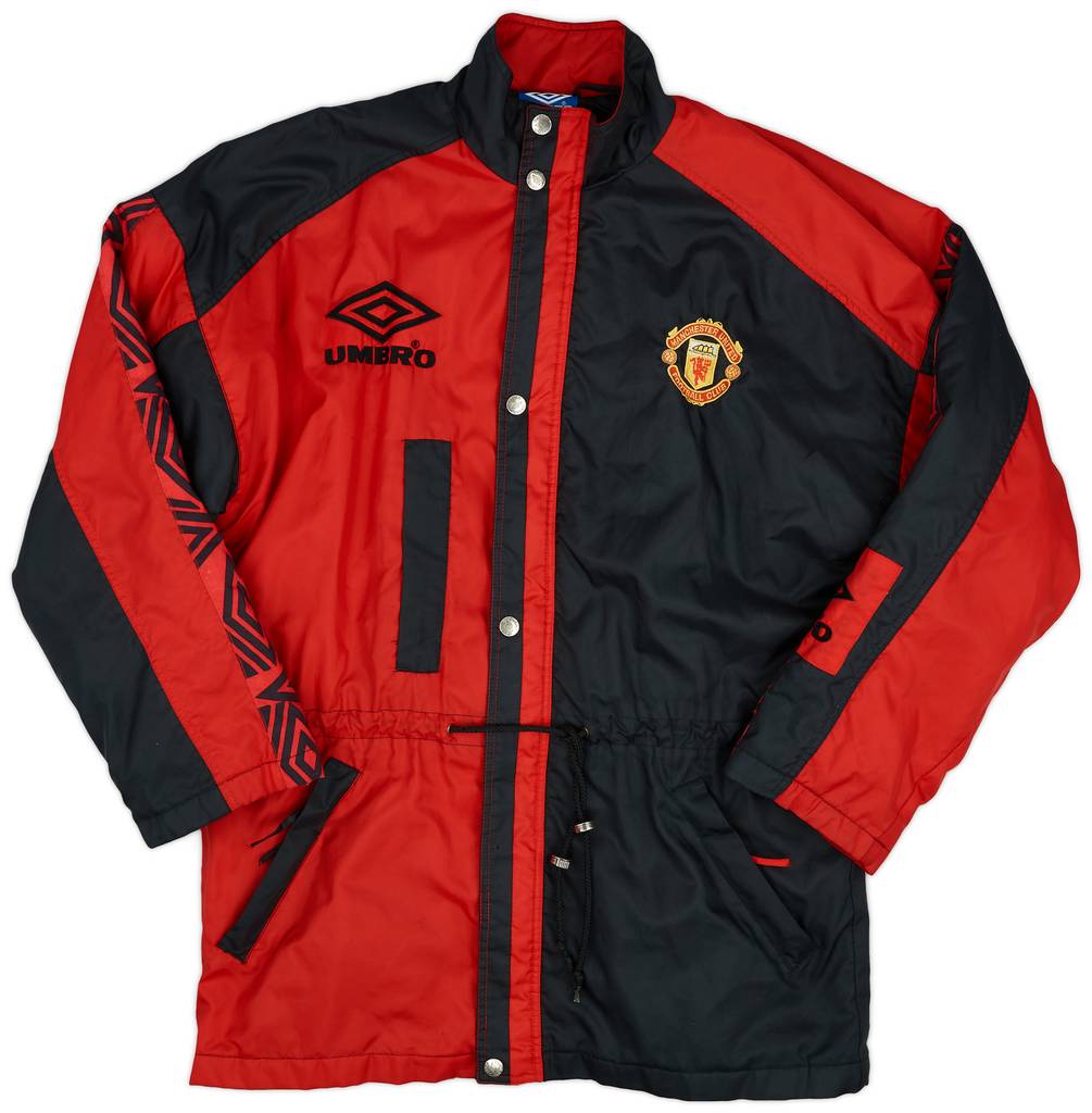 1995-97 Manchester United Umbro Padded Bench Coat - 9/10 - (M)