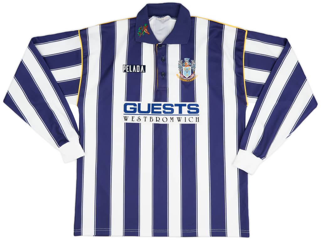 1994-95 West Brom Home L/S Shirt - 9/10 - (L)