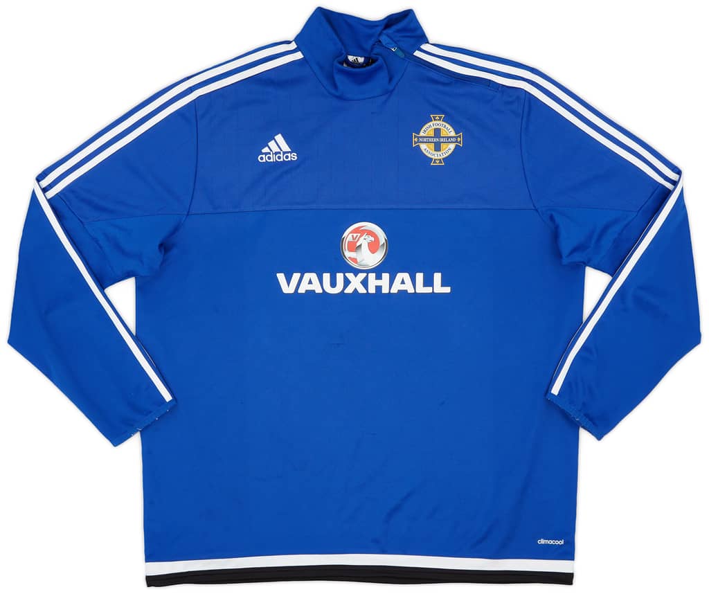 2015-16 Northern Ireland adidas 1/4 Zip Drill Top - 9/10 - (XXL)