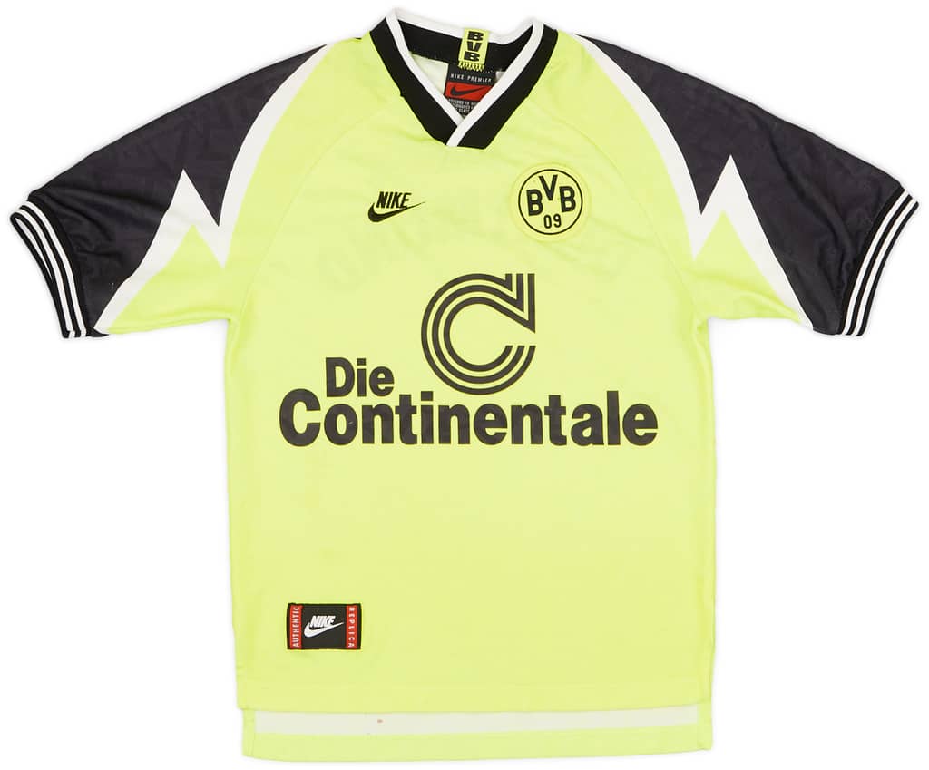 1995-96 Borussia Dortmund Home Shirt - 7/10 - (XS)