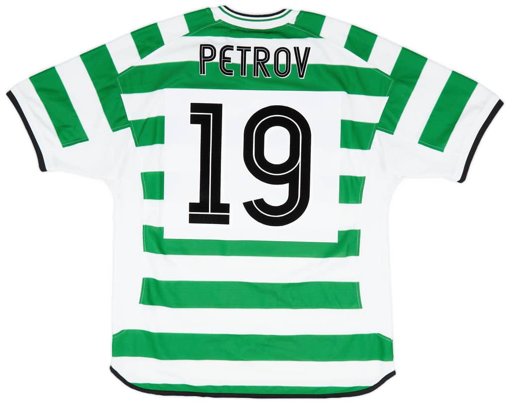 2001-03 Celtic Home Shirt Petrov #19 - 9/10 - (XL)