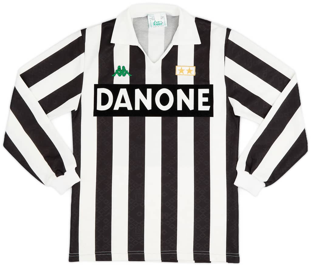 1991-92 Juventus Home L/S Shirt - 9/10 - (S)