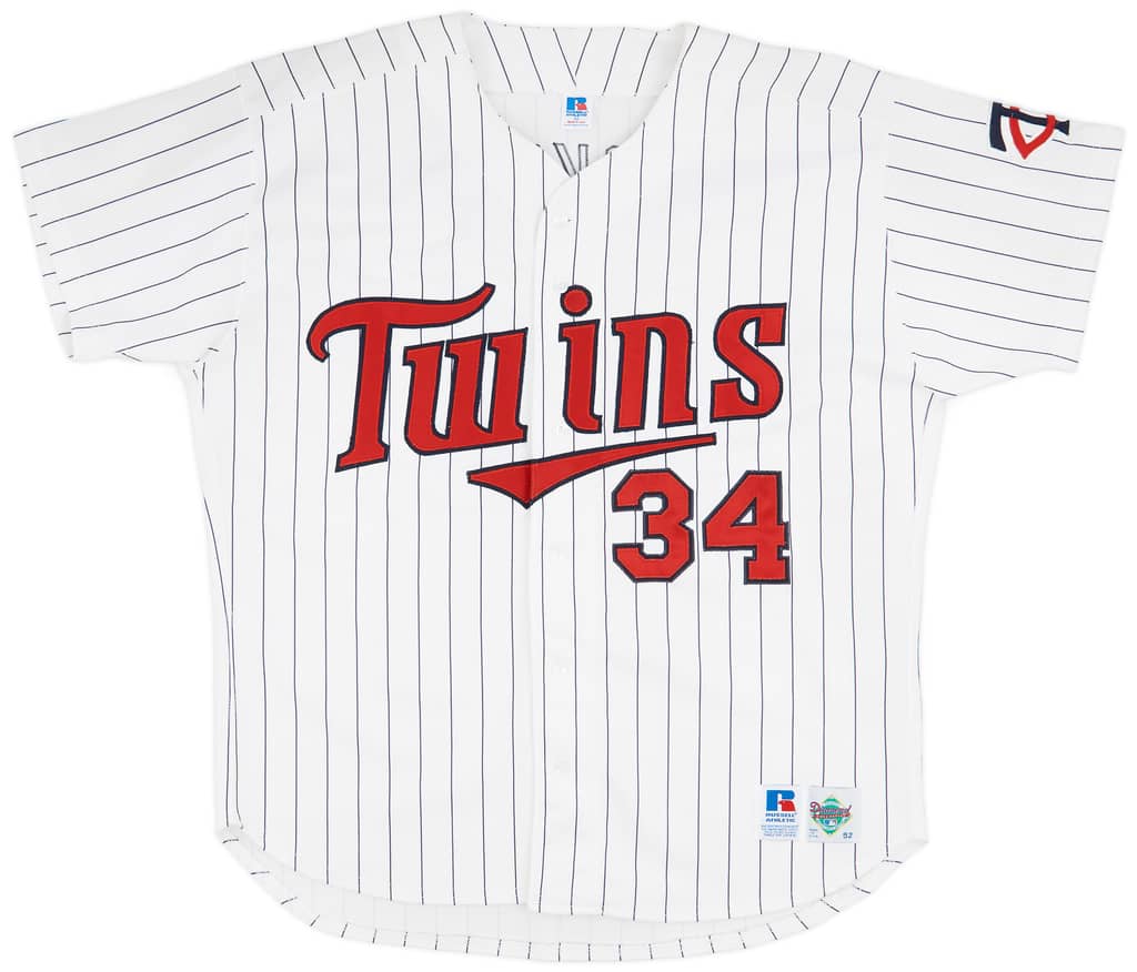 1992-95 Minnesota Twins Puckett #34 Authentic Russell Athletic Home Jersey (Excellent) XXL