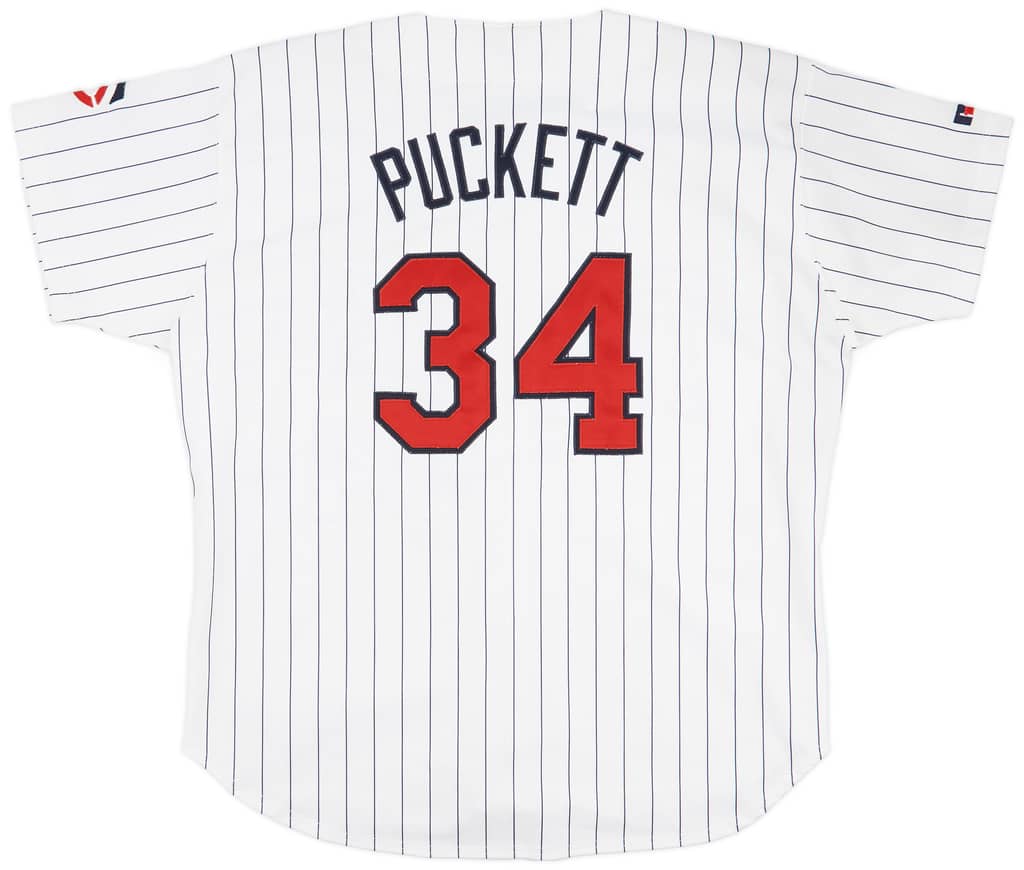 1992-95 Minnesota Twins Puckett #34 Authentic Russell Athletic Home Jersey (Excellent) XXL