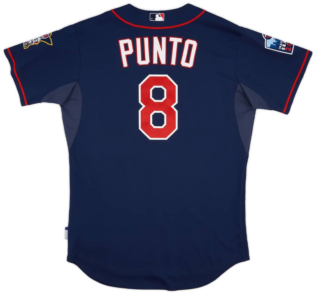 2010 Minnesota Twins Punto #8 Team Issued Majestic Alternate Jersey (Excellent) XL