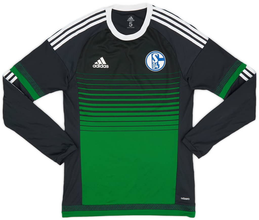 2015-17 Schalke Player Issue Third L/S Shirt - 9/10 - (S/M)