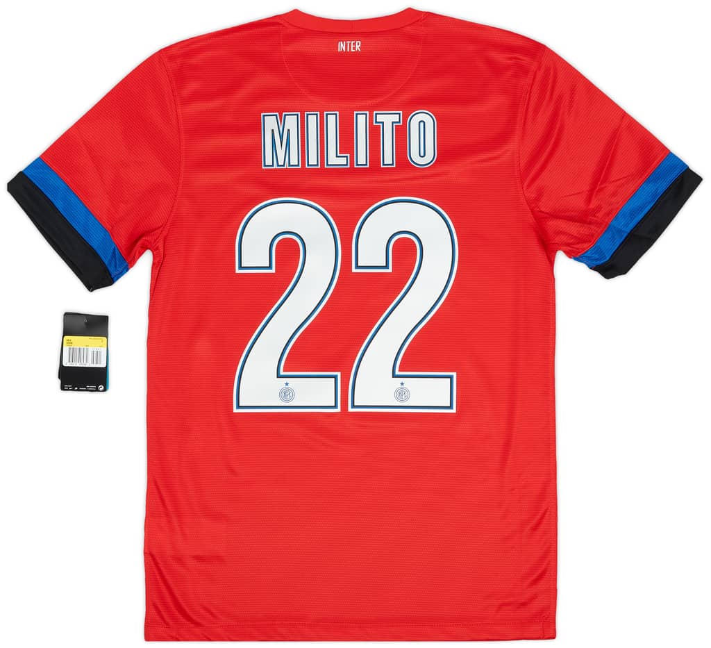 2012-13 Inter Milan Away Shirt Milito #22 (S)