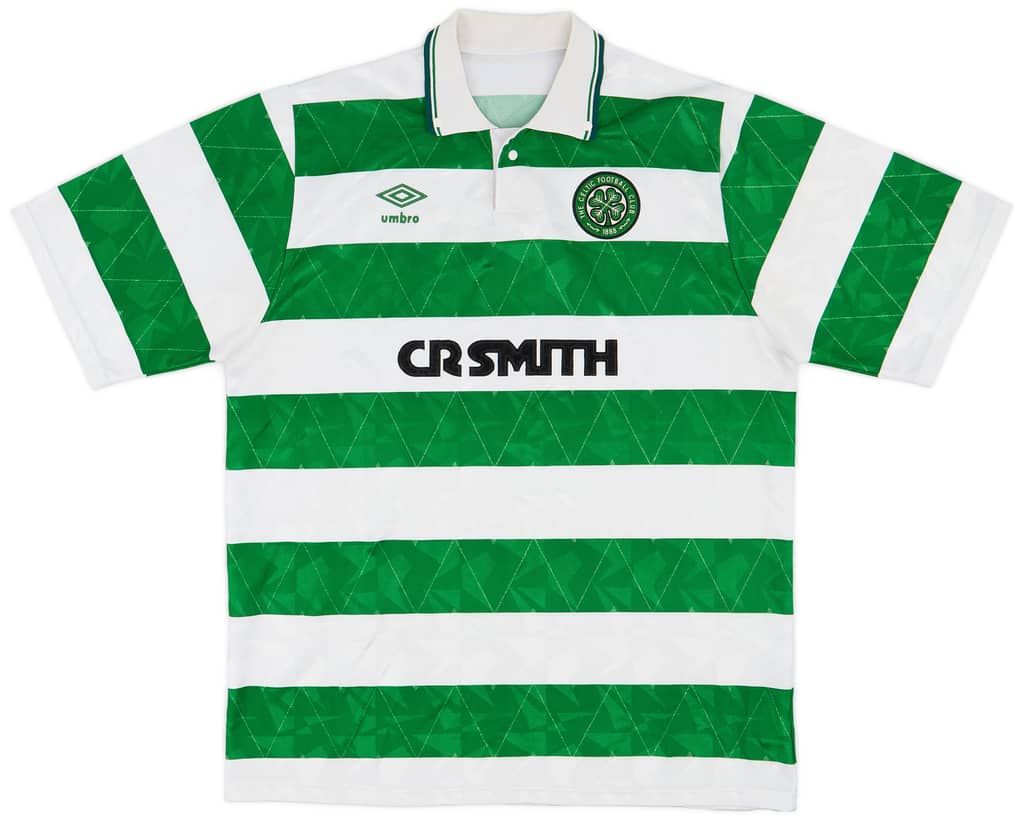 1989-91 Celtic Home Shirt - 9/10 - (XL)