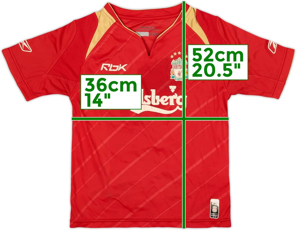 2005-06 Liverpool CL Home Shirt - 7/10 - (5-6 Years)