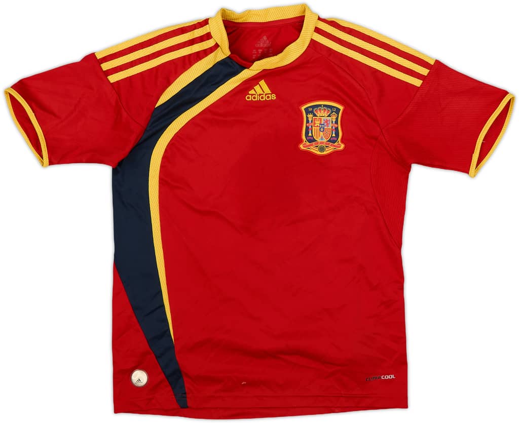2009 Spain Home Shirt - 8/10 - (M.Boys)