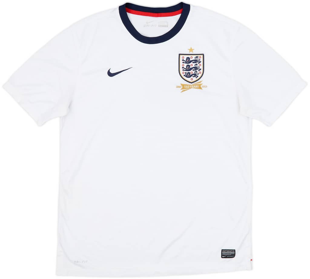 2013 England 150th Anniversary Home Shirt - 9/10 - (L)