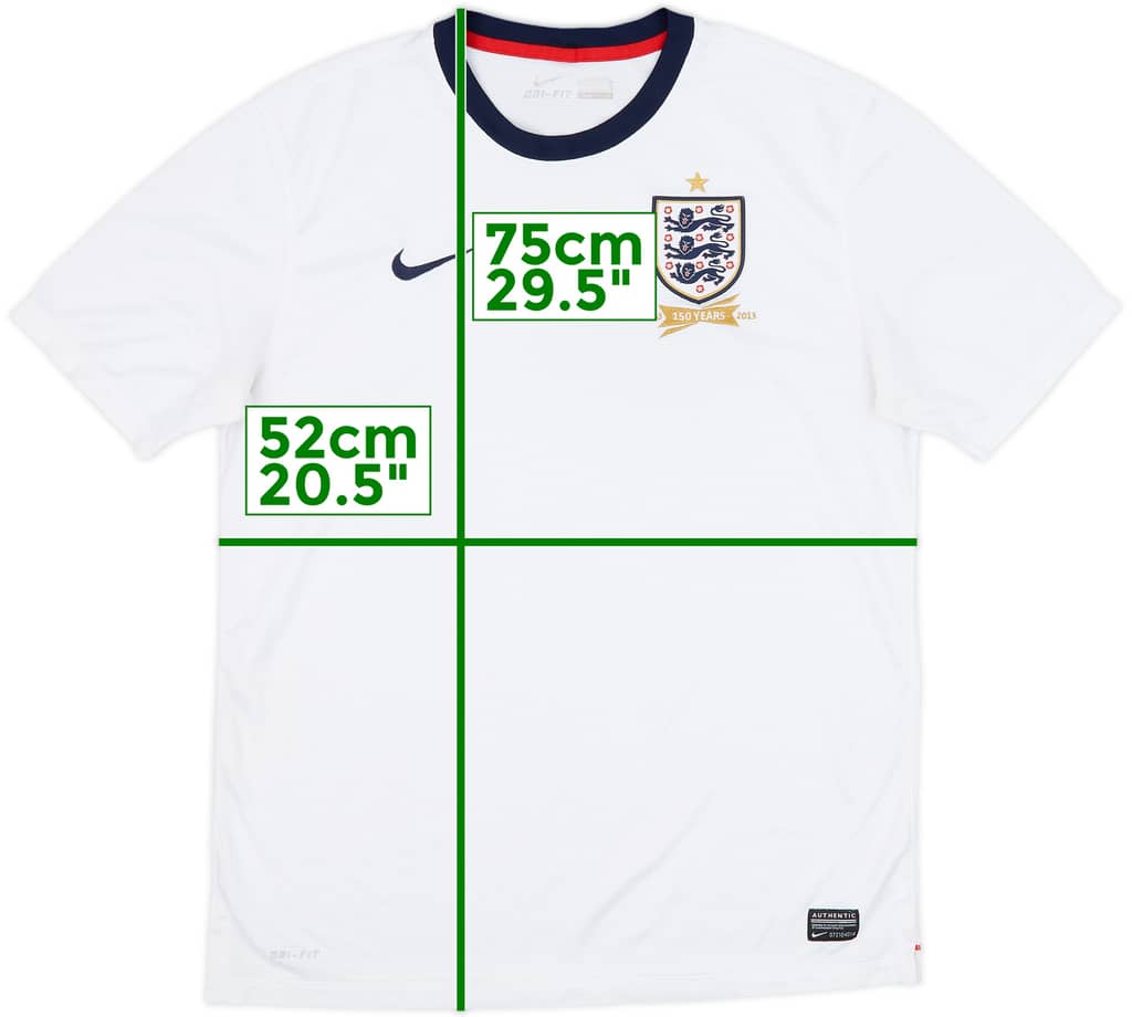 2013 England 150th Anniversary Home Shirt - 9/10 - (L)