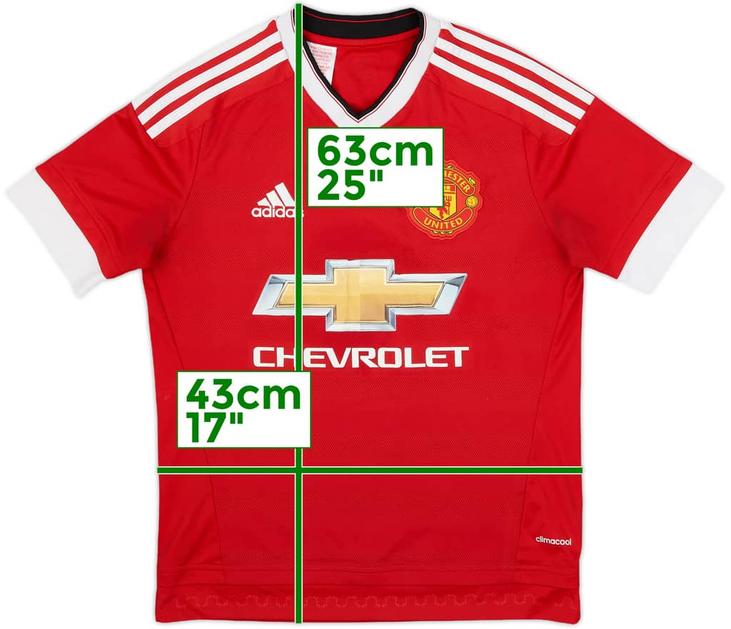 2015-16 Manchester United Home Shirt - 7/10 - (XL.Boys)