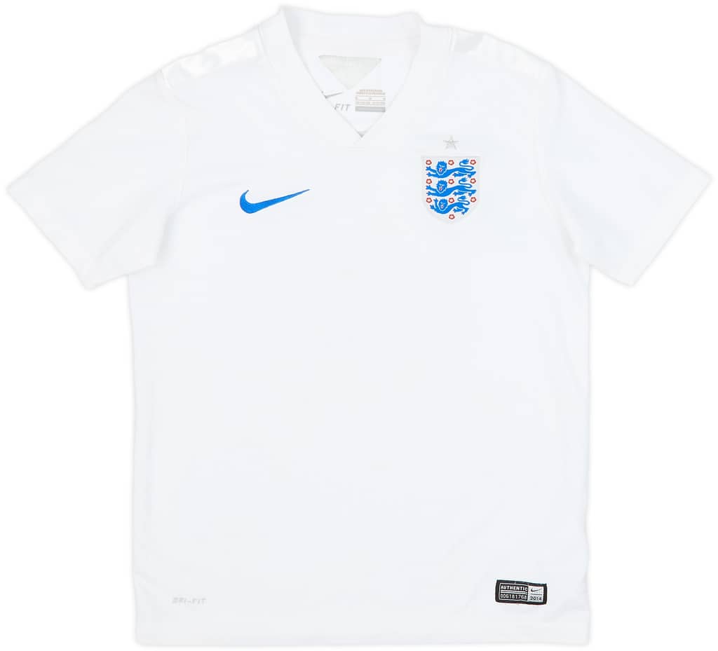 2014-15 England Home Shirt - 8/10 - (M.Boys)