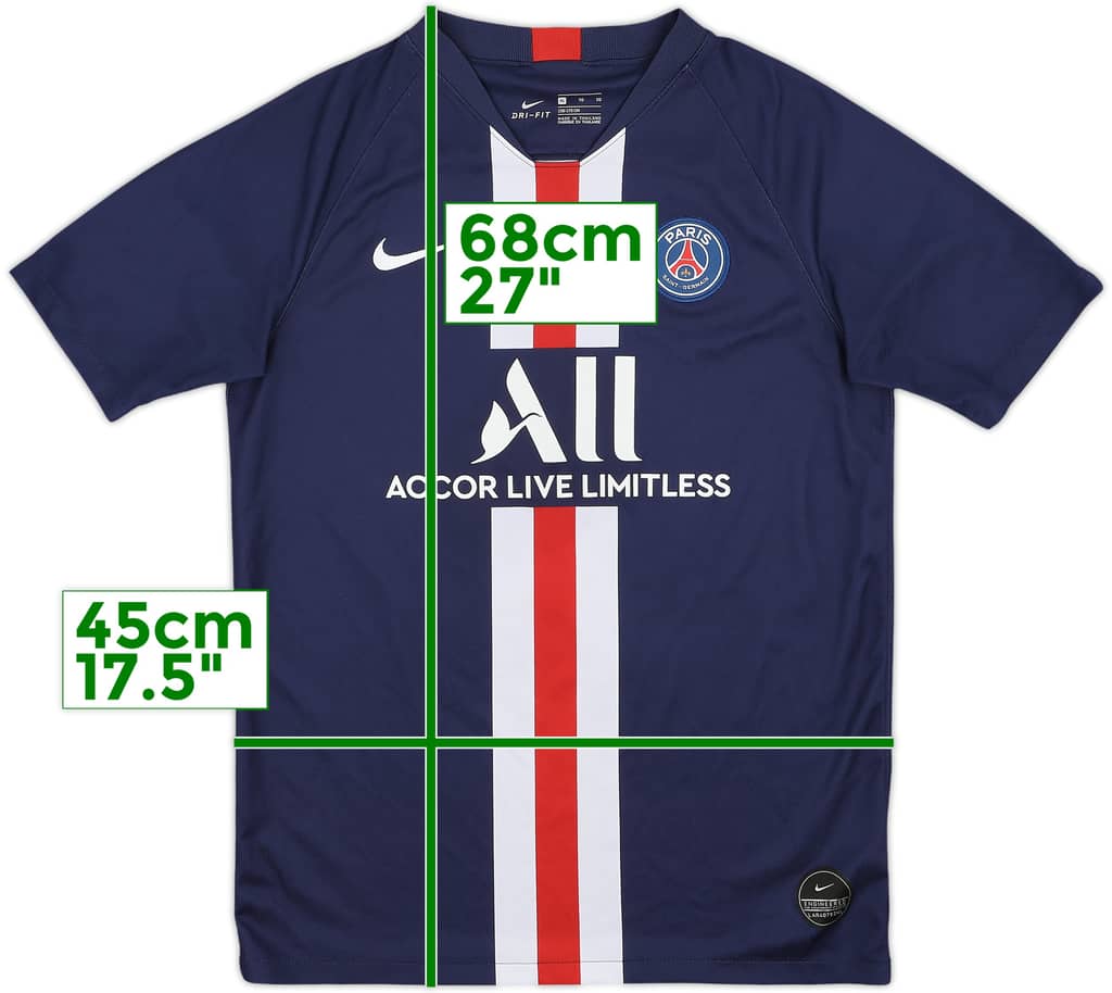 2019-20 Paris Saint-Germain Home Shirt - 9/10 - (XL.Boys)