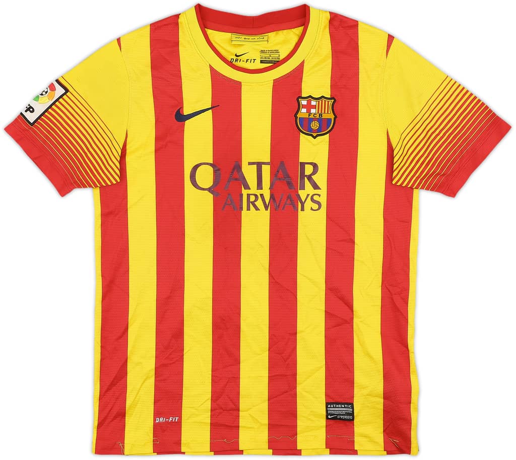 2013-15 Barcelona Away Shirt - 7/10 - (L.Boys)