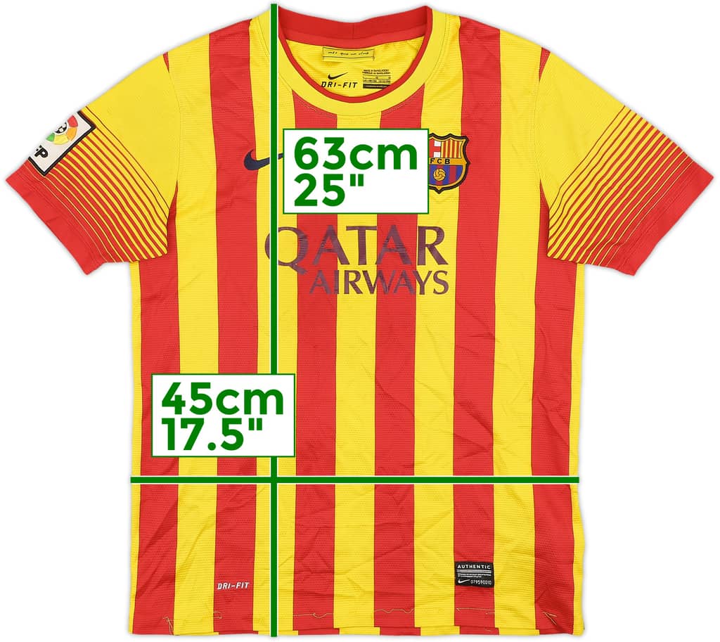 2013-15 Barcelona Away Shirt - 7/10 - (L.Boys)