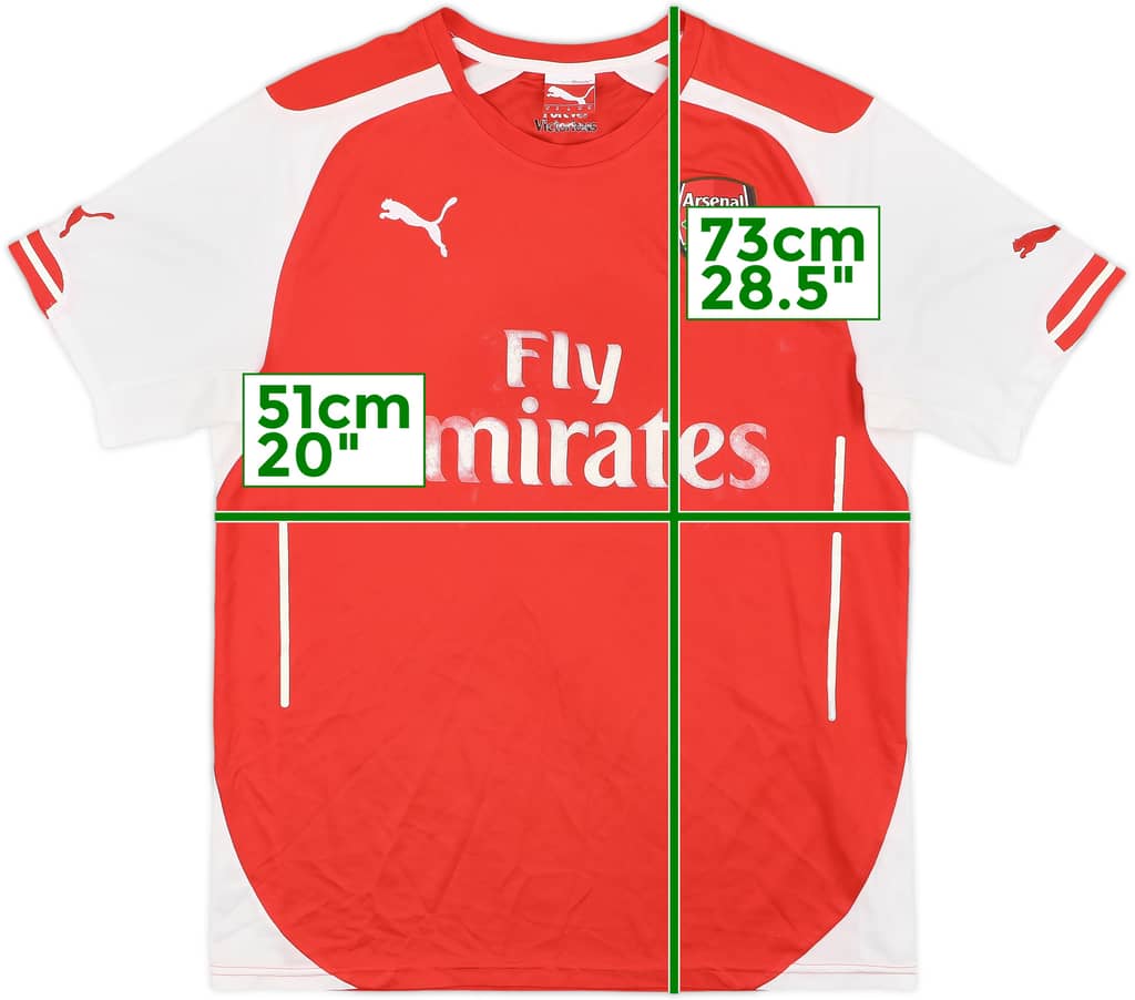 2014-15 Arsenal Home Shirt - 4/10 - (M)