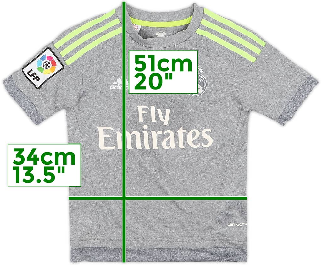 2015-16 Real Madrid Away Shirt - 9/10 - (7-8 Years)