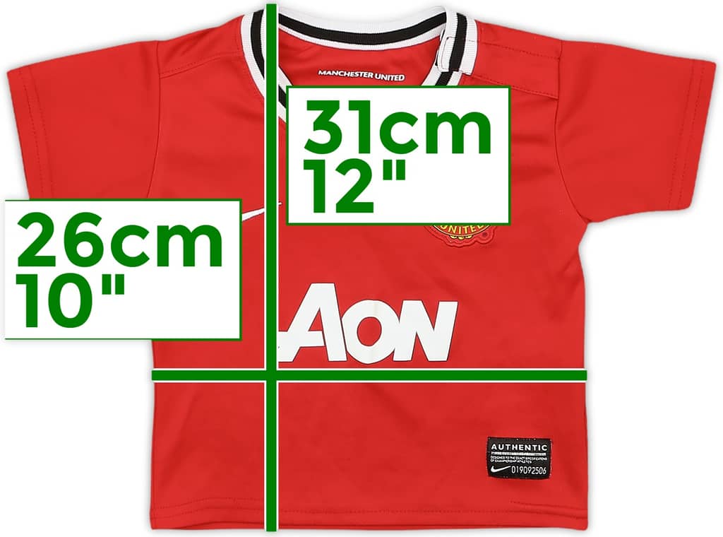 2011-12 Manchester United Home Shirt - 9/10 - (3-6 Months)