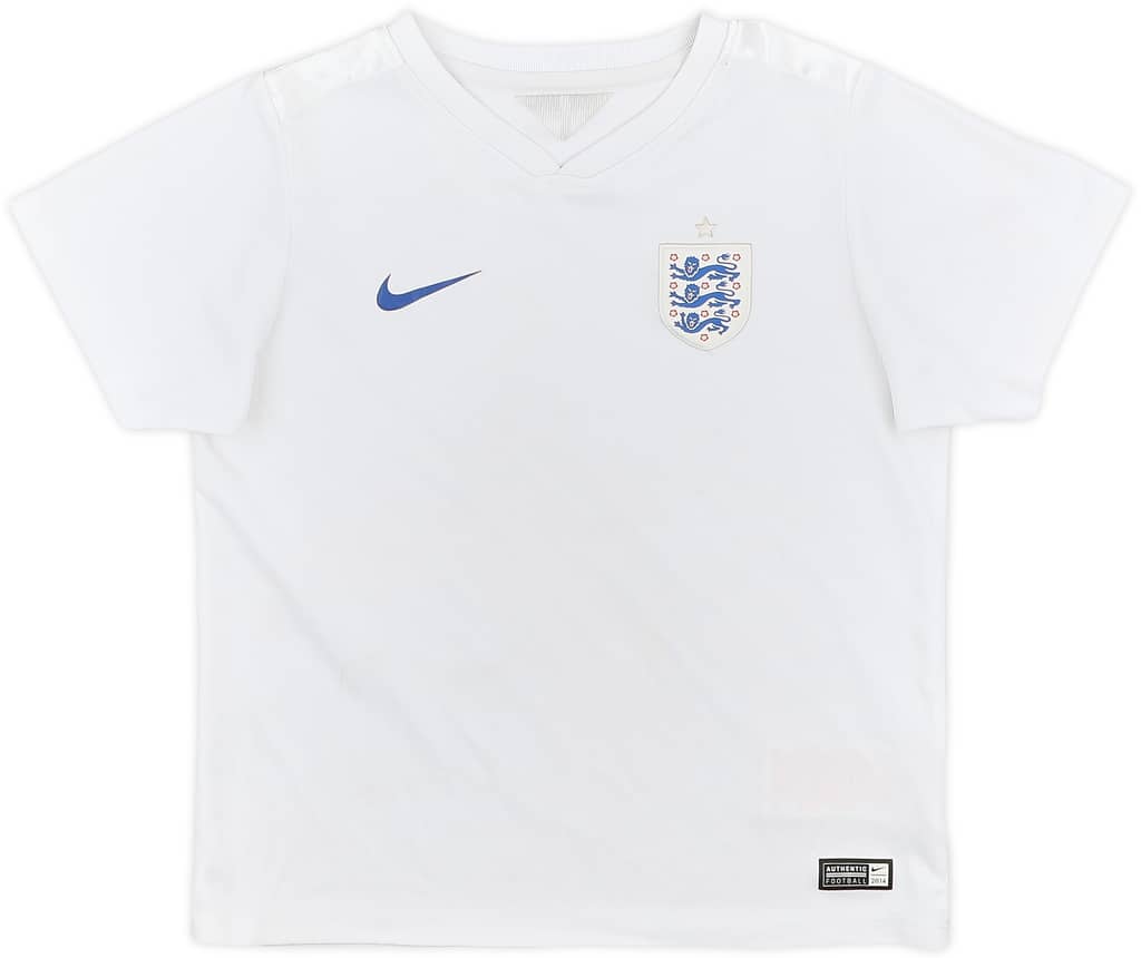 2014-15 England Home Shirt - 6/10 - (6-7 Years)