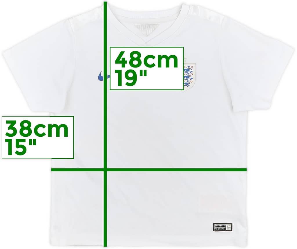 2014-15 England Home Shirt - 6/10 - (6-7 Years)