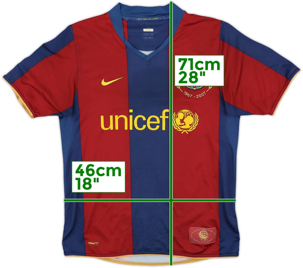 2007-08 Barcelona Home Shirt - 5/10 - (S)