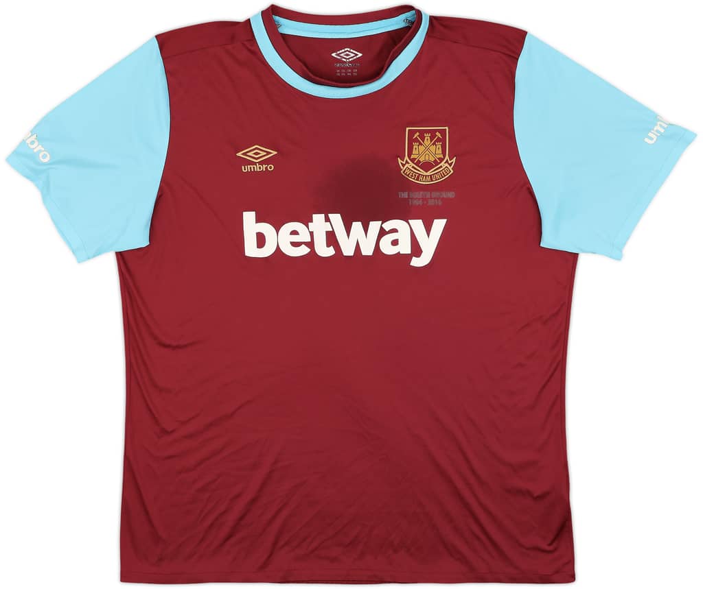 2015-16 West Ham 'Boleyn' Home Shirt - 4/10 - (XXL)