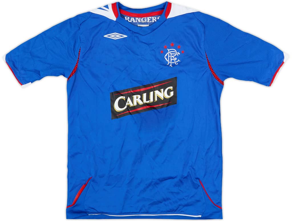 2006-07 Rangers Home Shirt - 8/10 - (S.Boys)