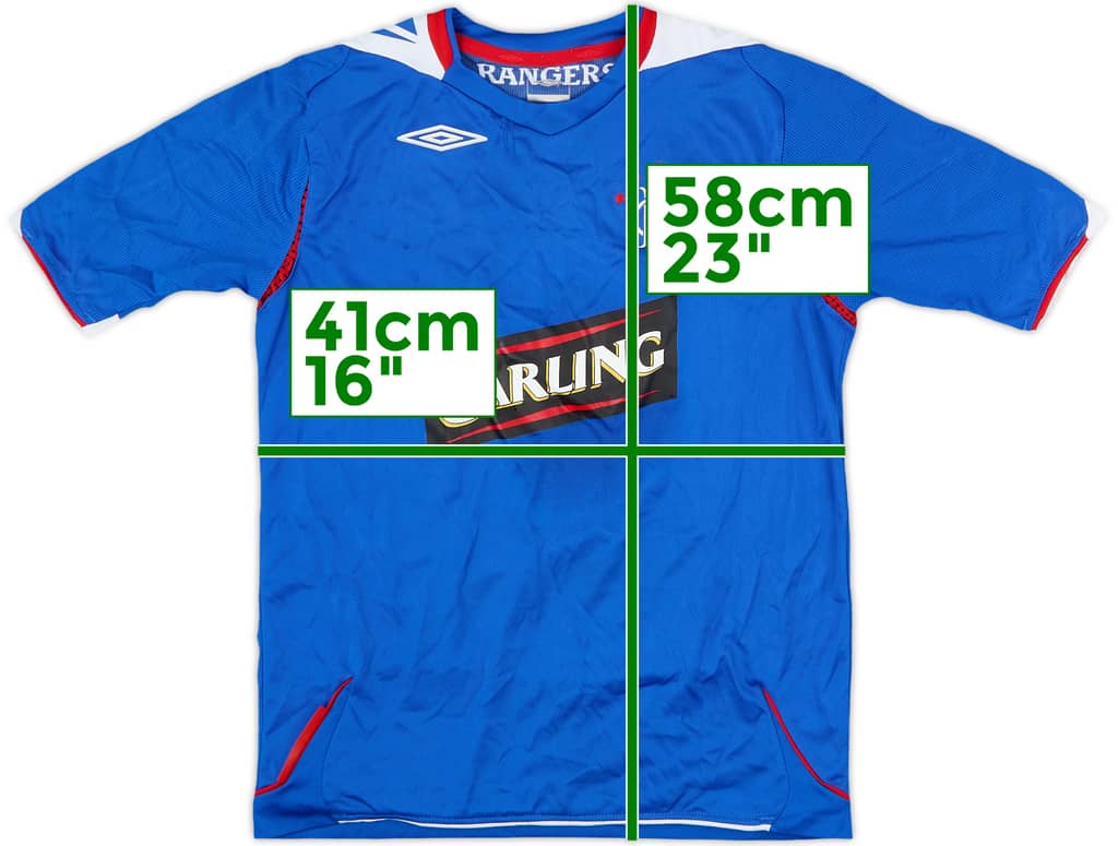 2006-07 Rangers Home Shirt - 8/10 - (S.Boys)