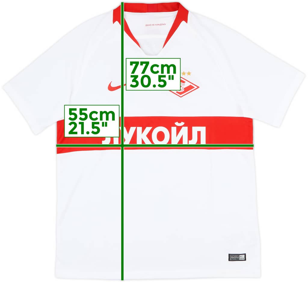 2018-19 Spartak Moscow Away Shirt - 9/10 - (L)