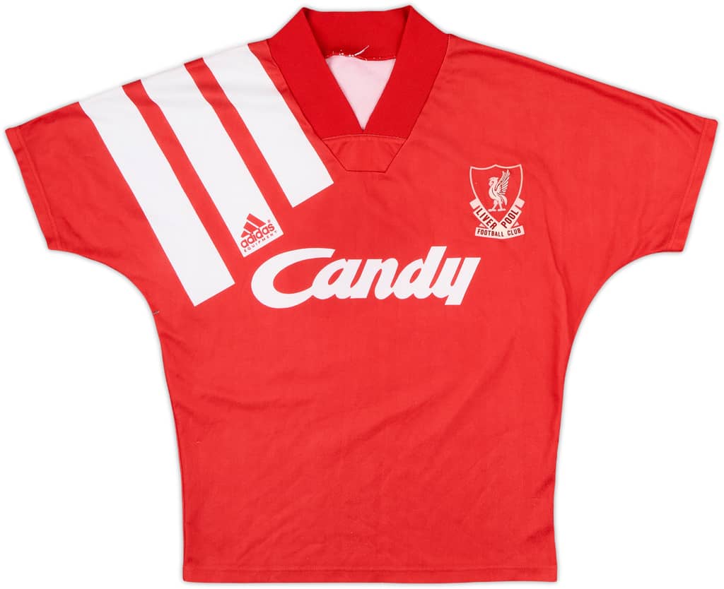 1991-92 Liverpool Home Shirt - 9/10 - (L.Boys)