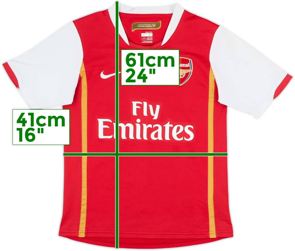 2006-08 Arsenal Home Shirt - 7/10 - (M.Boys)