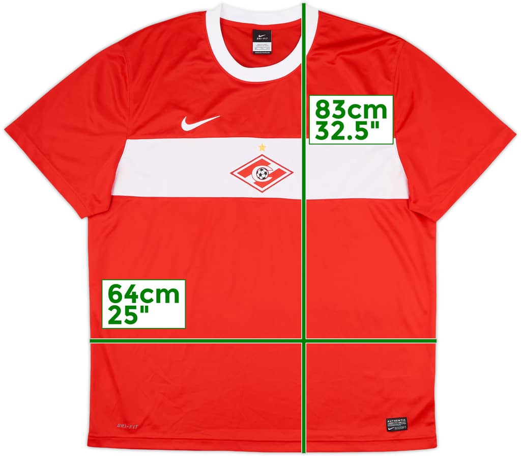 2011-12 Spartak Moscow Basic Home Shirt - 10/10 - (XXL)