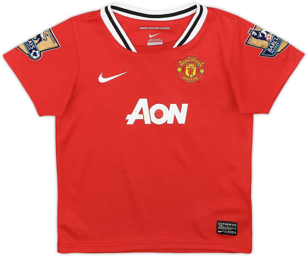 2011-12 Manchester United Home Shirt - 5/10 - (4-5 Years)