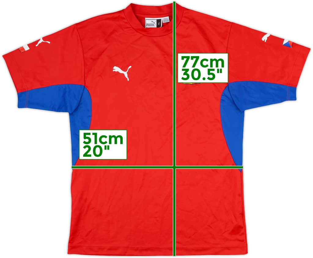 2002-04 Czech Republic Basic Home Shirt - 7/10 - (L)