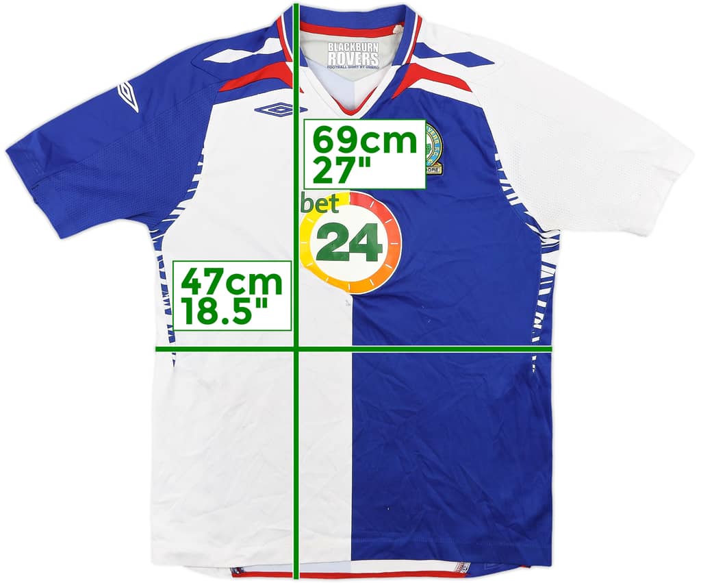 2007-08 Blackburn Home Shirt - 5/10 - (XL.Boys)